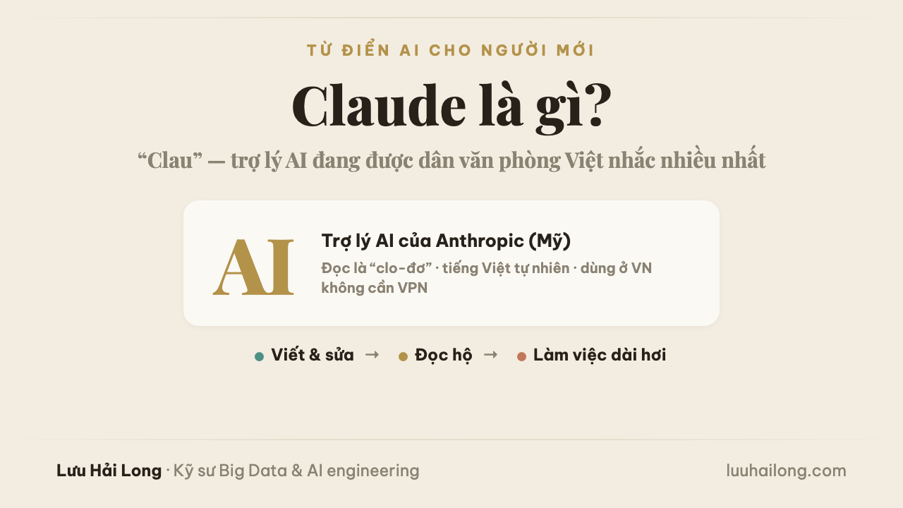 Claude là gì? Giải thích dễ hiểu cho người Việt lần đầu nghe tên "Clau"